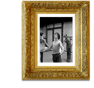 platinum print of nureyev "at the barre" (frame not included)